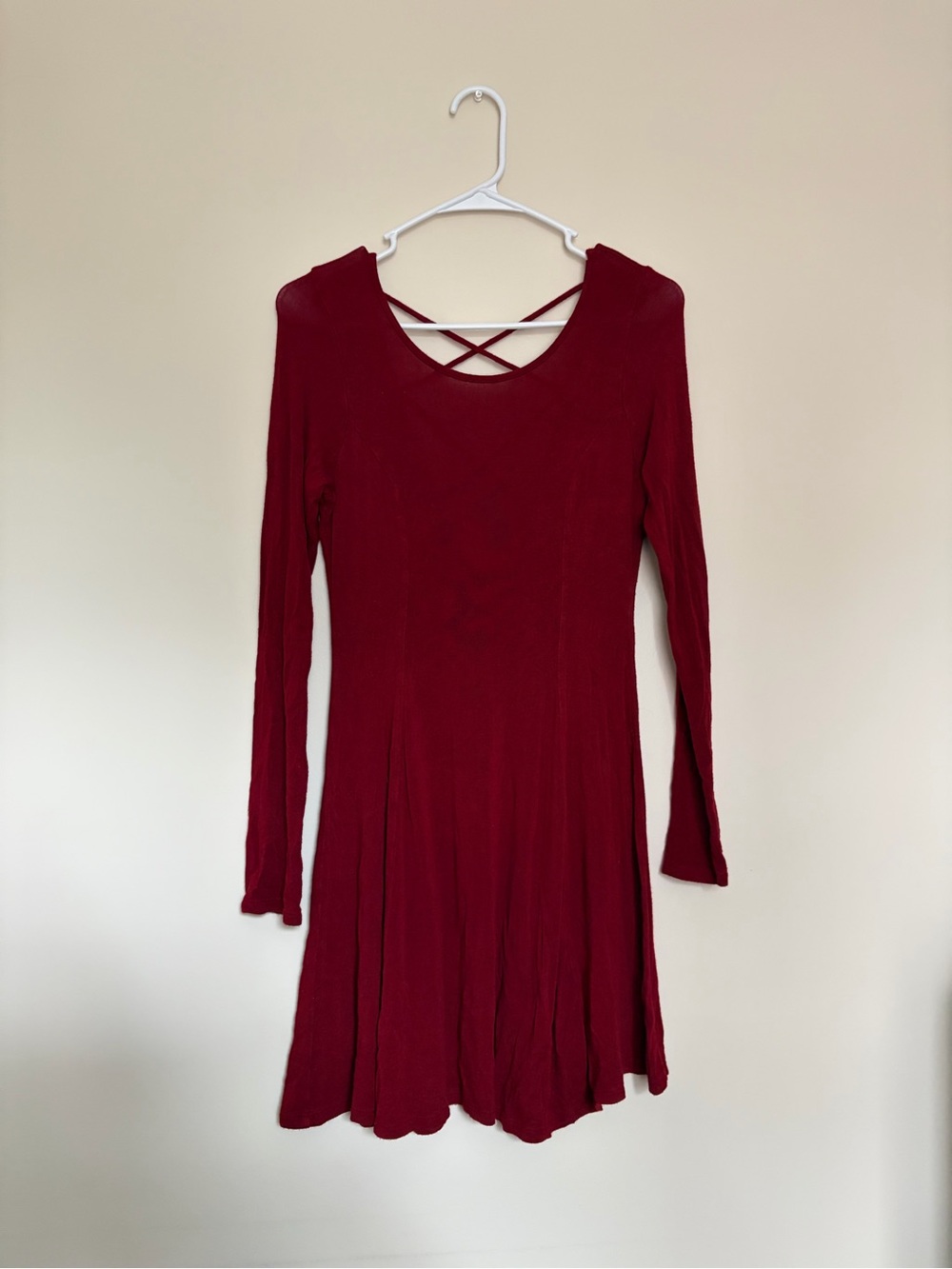 Long Sleeve Crossback Dress